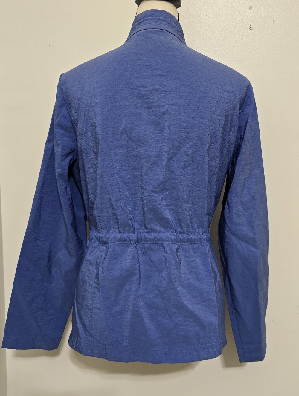 CHICO'S zenergy size Medium Full Zip Adjustable Waist Athleisure Jacket Blue - Picture 9 of 16
